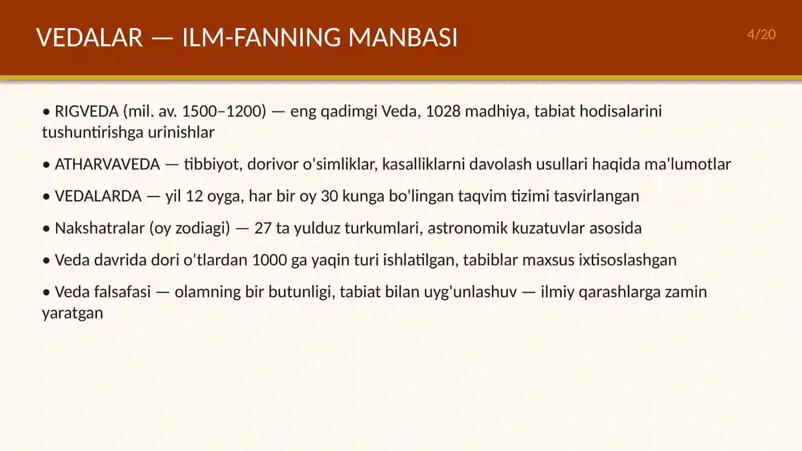 Qadimgi Hindistonda fanning rivojlanishi 4