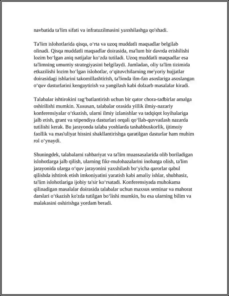 O‘ZBEKISTON RESPUBLIKASI OLIY TA’LIM FAN VA INNOVATSIYA VAZIRLIGI TOSHKENT KIMYO- TEXNOLOGIYA INSTITUTI MUSTAQIL ISH 4