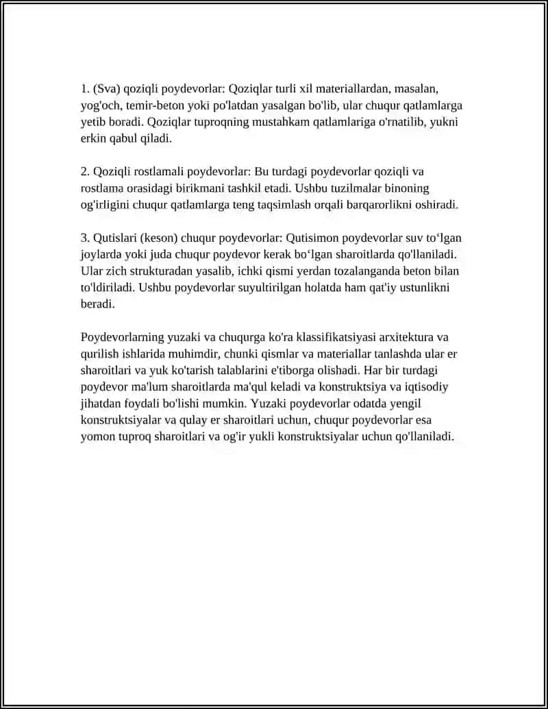 POYDEVORLAR KLASSIFIKASIYASI 4