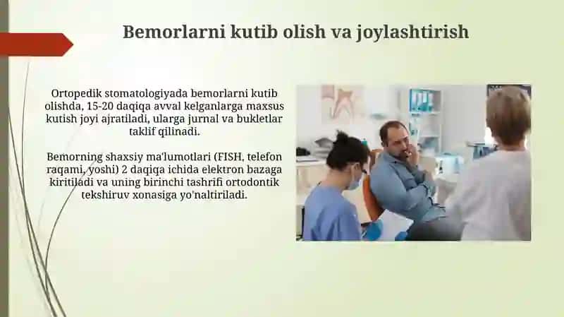 Ortopedik stomatologik qabul 4