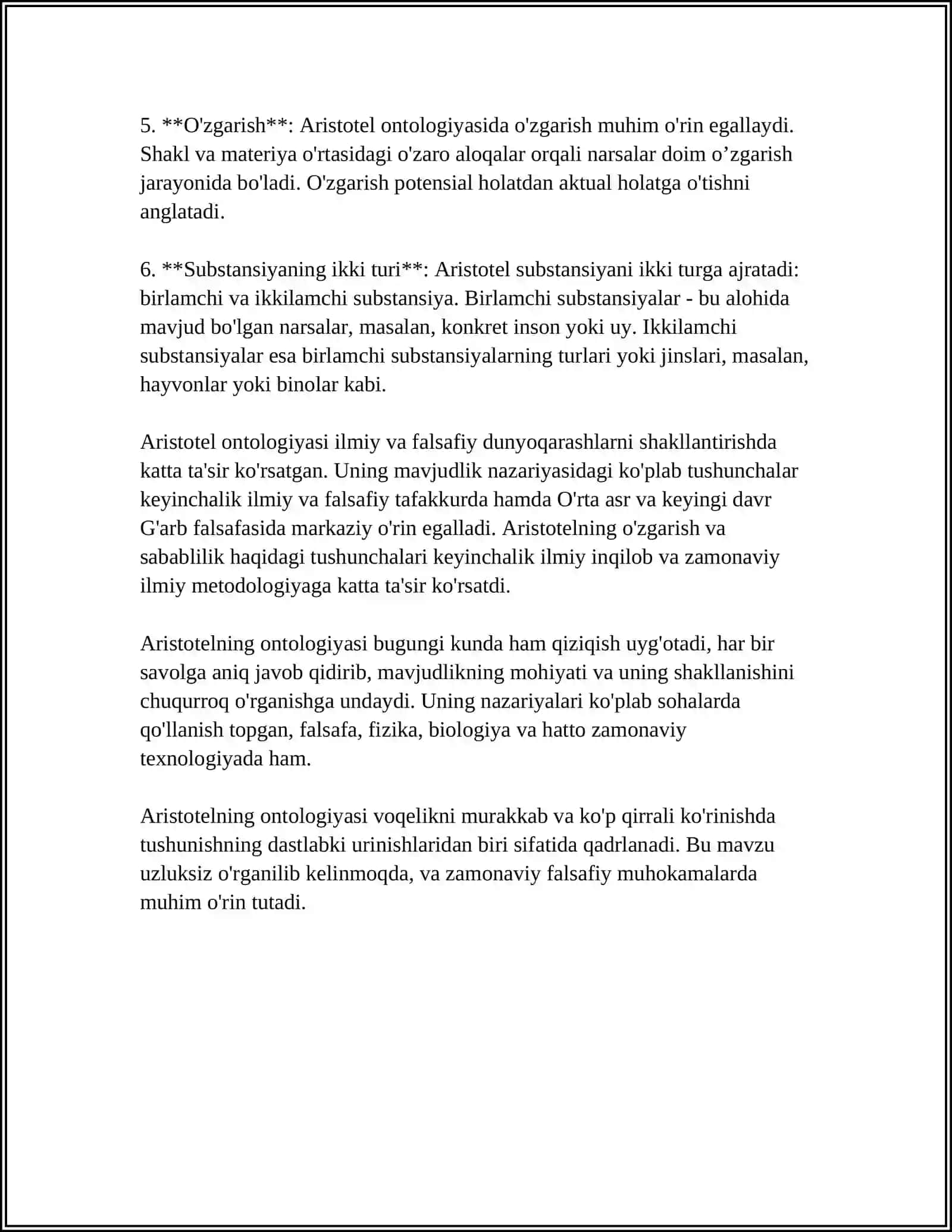 Aristotel ontologiyasi 4