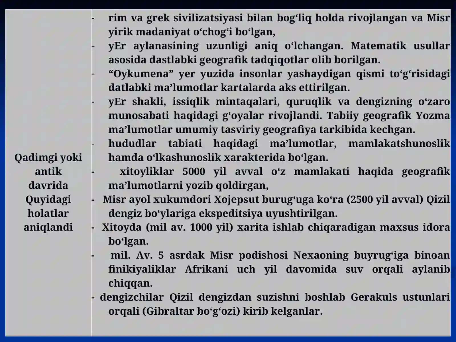 Umumiy tabiiy geografiya fanining rivojlanishining asosiy bosqichlari 4