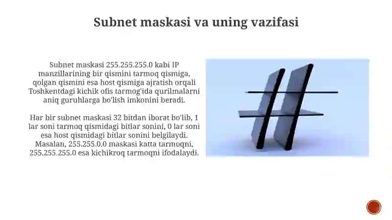 IP-manzillar va tarmoq interfeyslarini sozlash 4