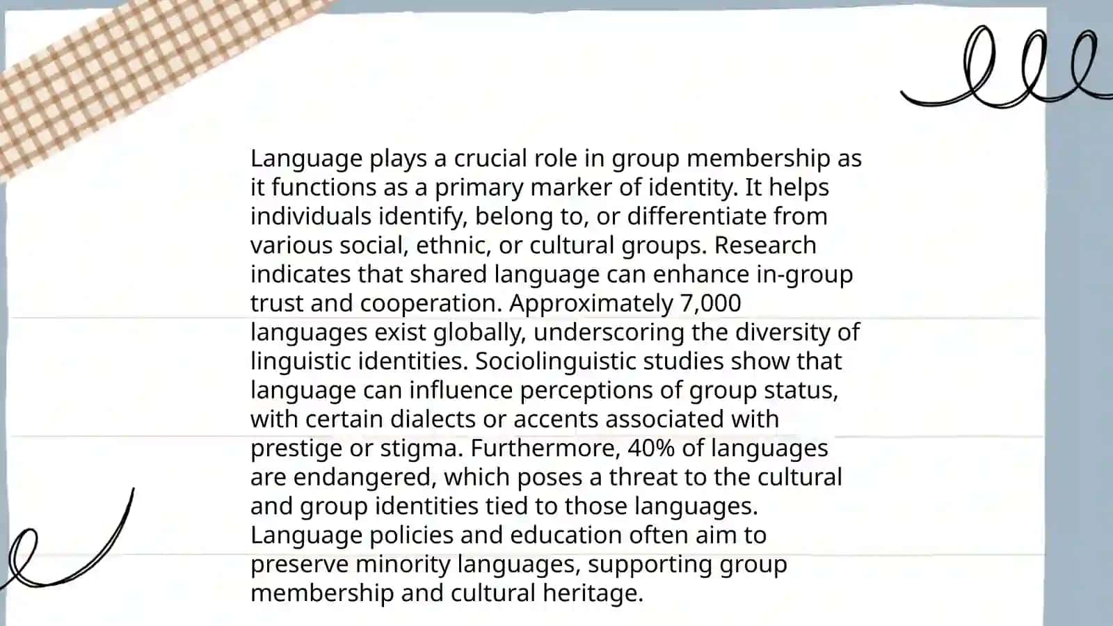 The social nature of language. Functions of Language 4
