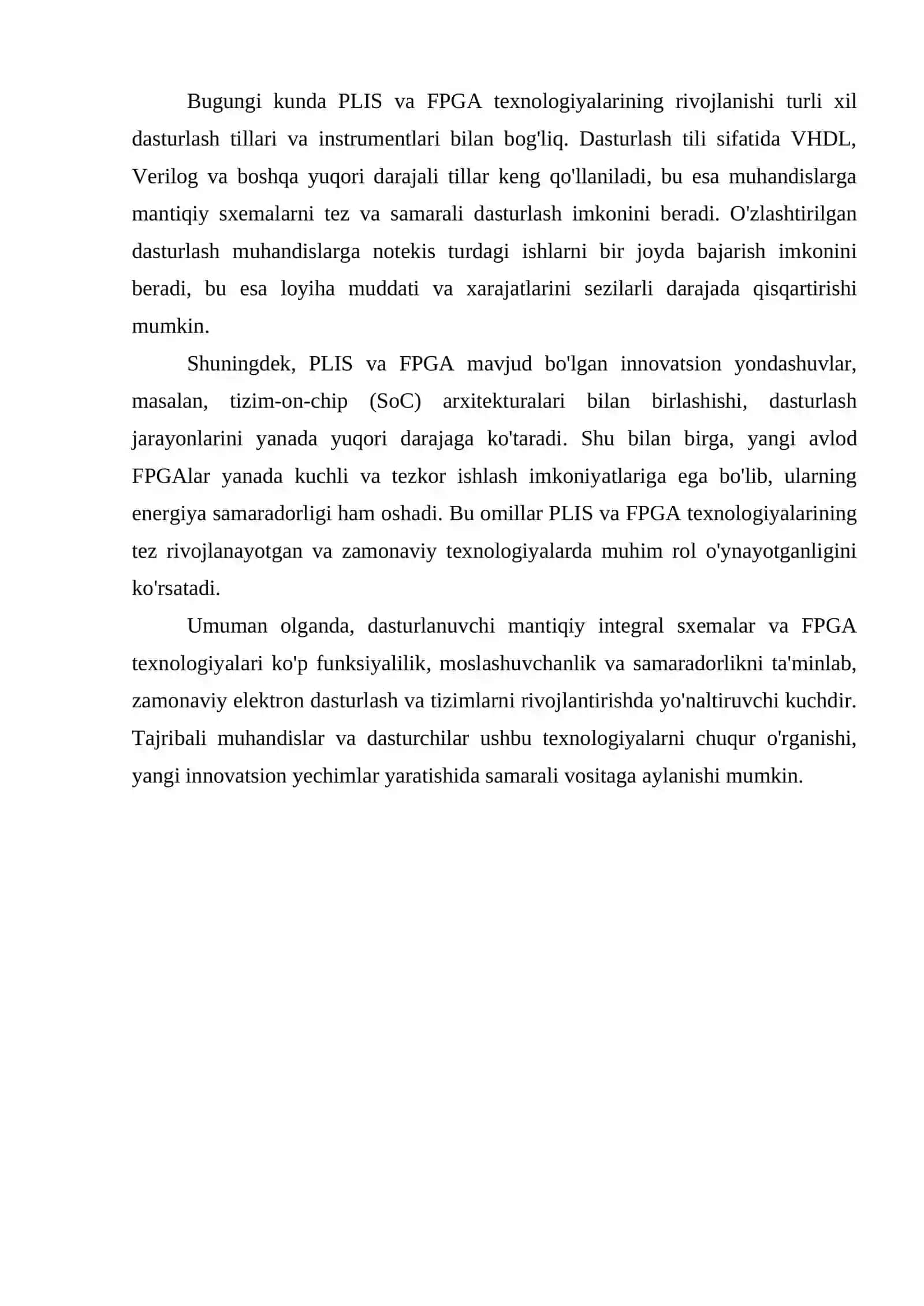 DASTURLANUVCHI MANTIQIY INTEGRAL SXEMALAR (PLIS FPGA) 4