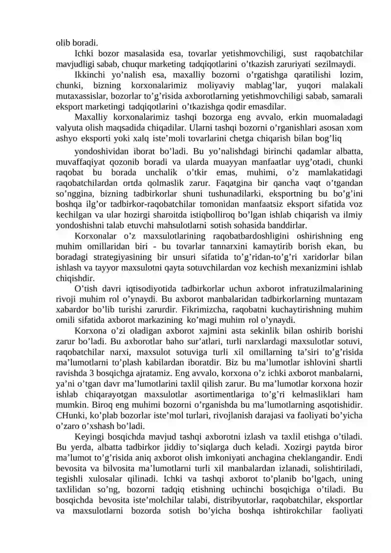 Kompaniya biznes faoliyatini rivojlantirish 4