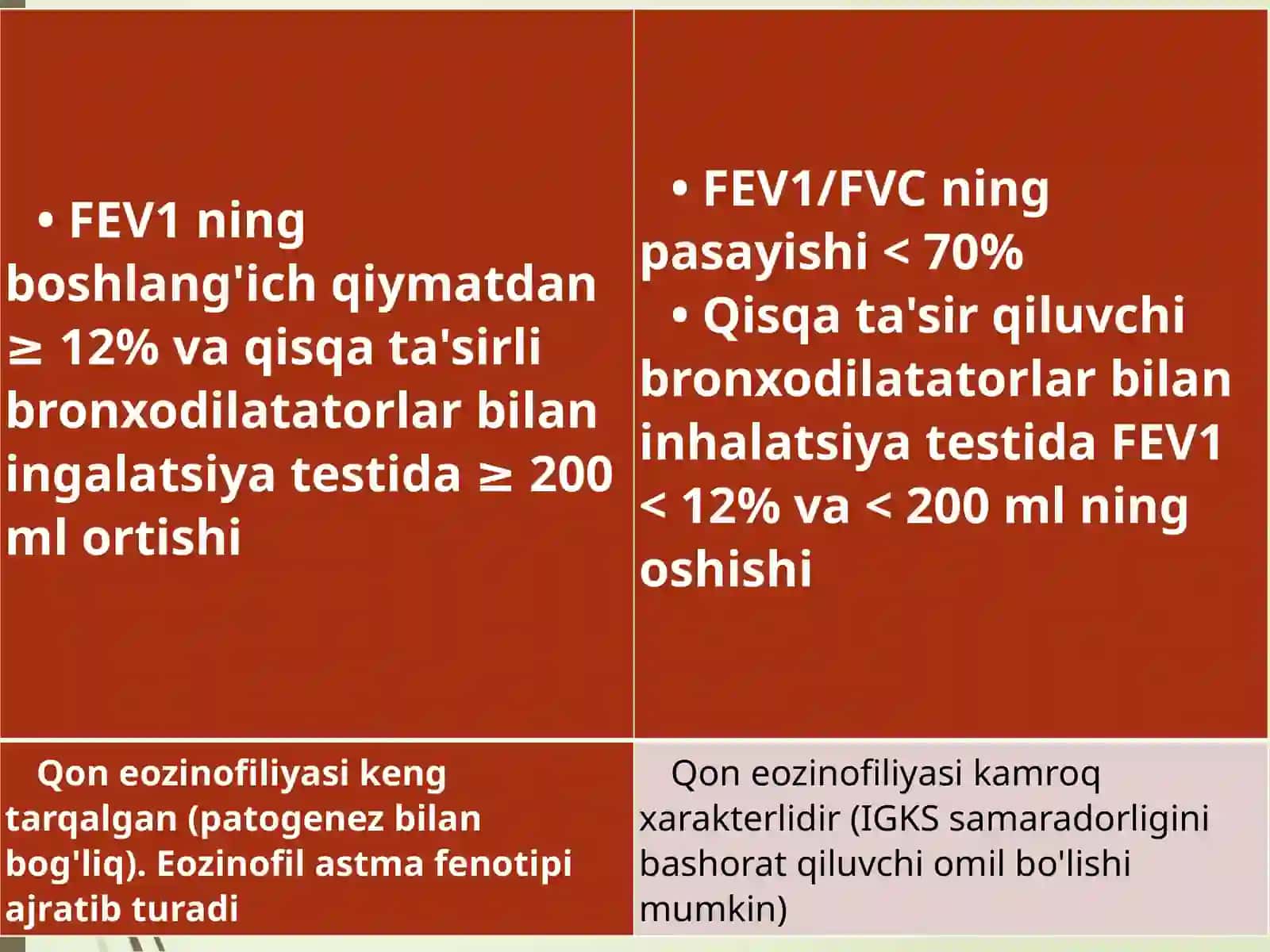 O’SOK va BA qiyosiy tashxisi 4