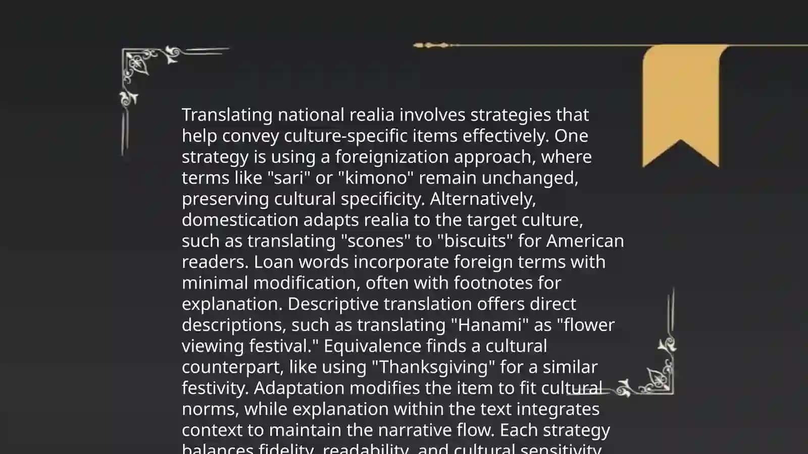 Translation of units representing national realia 4