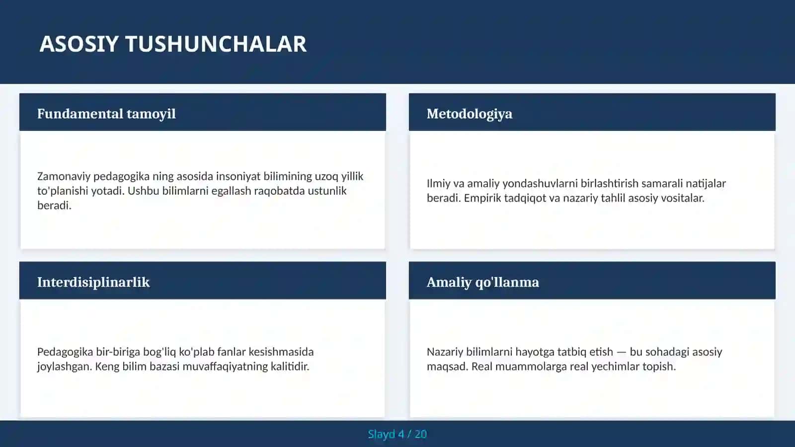 Zamonaviy pedagogika amaliy qo'llanma 4
