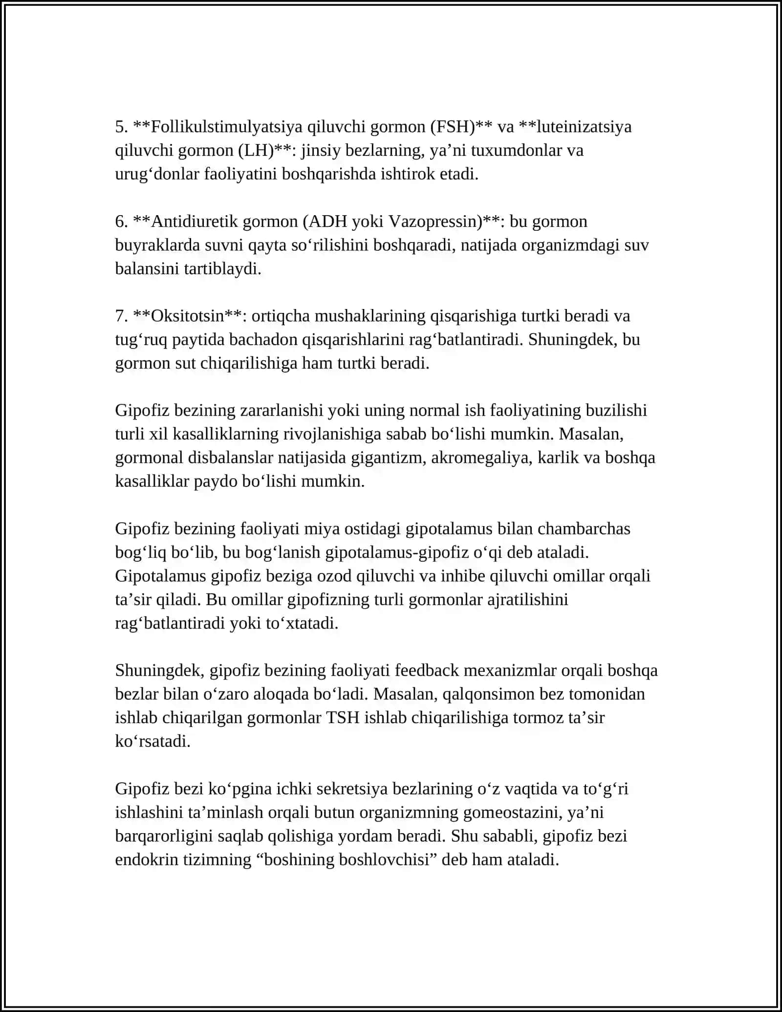 ENDOKRIN TIZIM AʼZOLARI 4