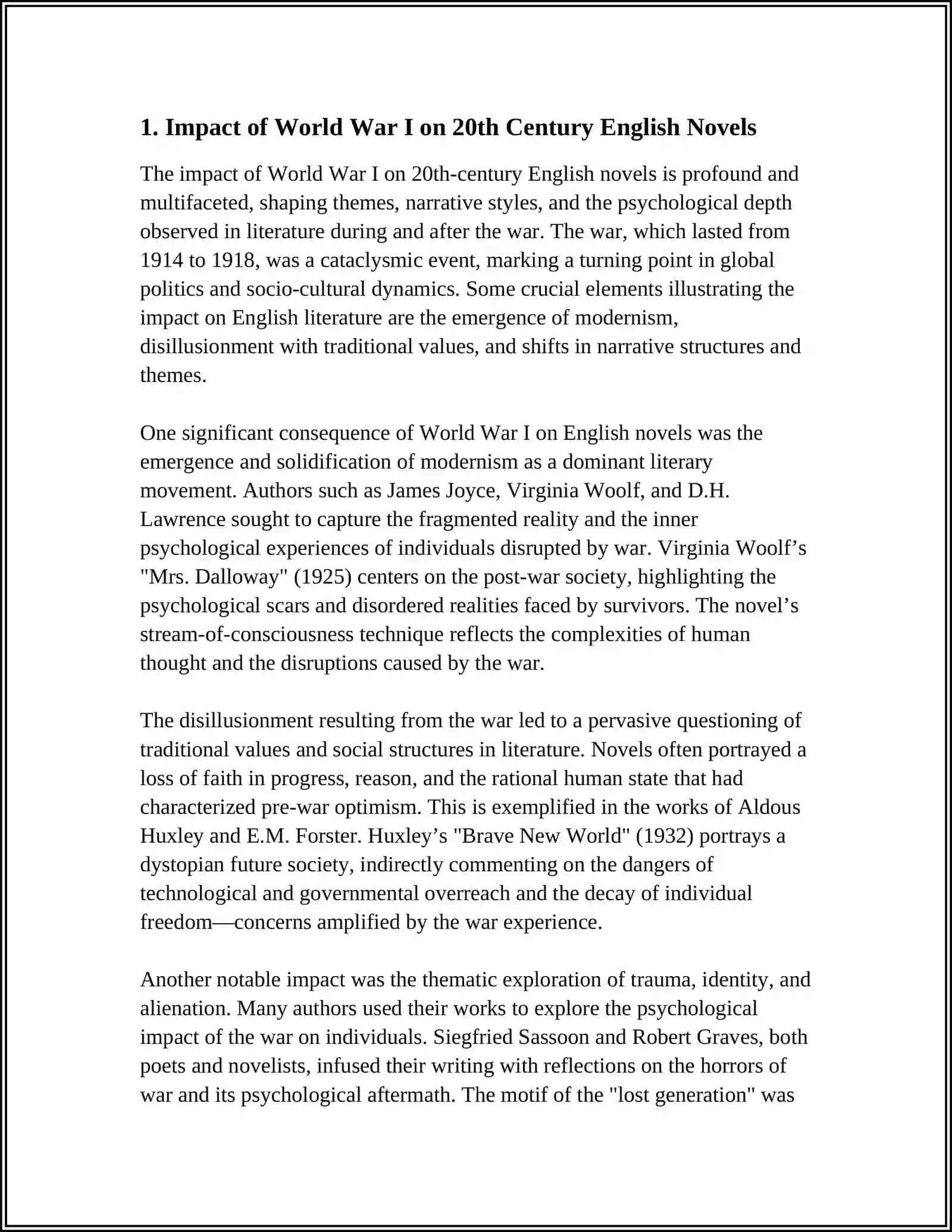 RELATIONSHIP OF HISTORY AND LITERARY TEXT.XX CENTURY ENGLISH NOVELS 4