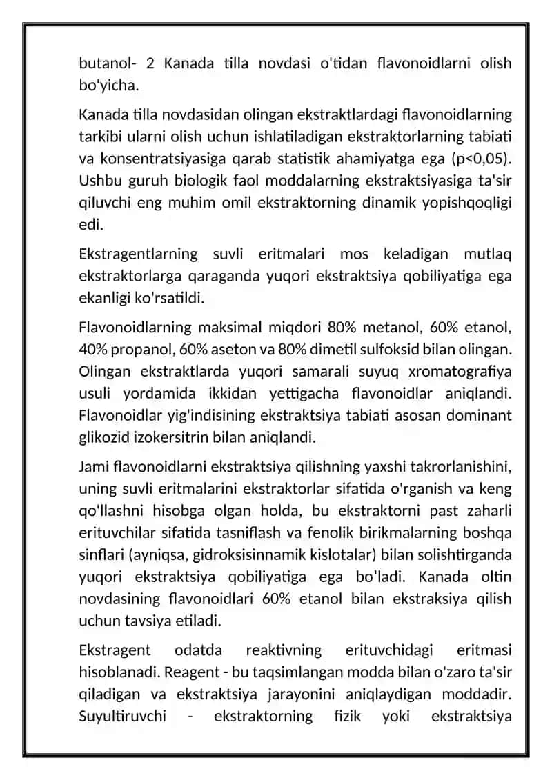 Ekstragentlar tanlashning ilmiy asoslari 4