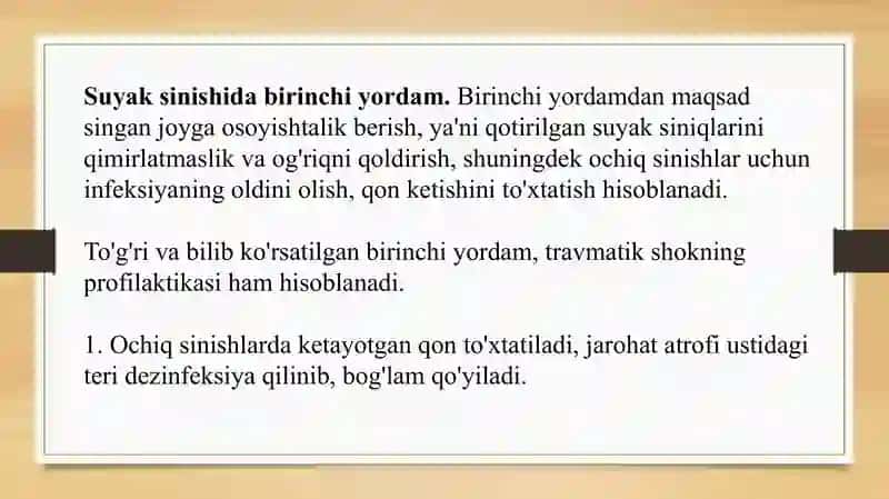 Suyak sinishi 4