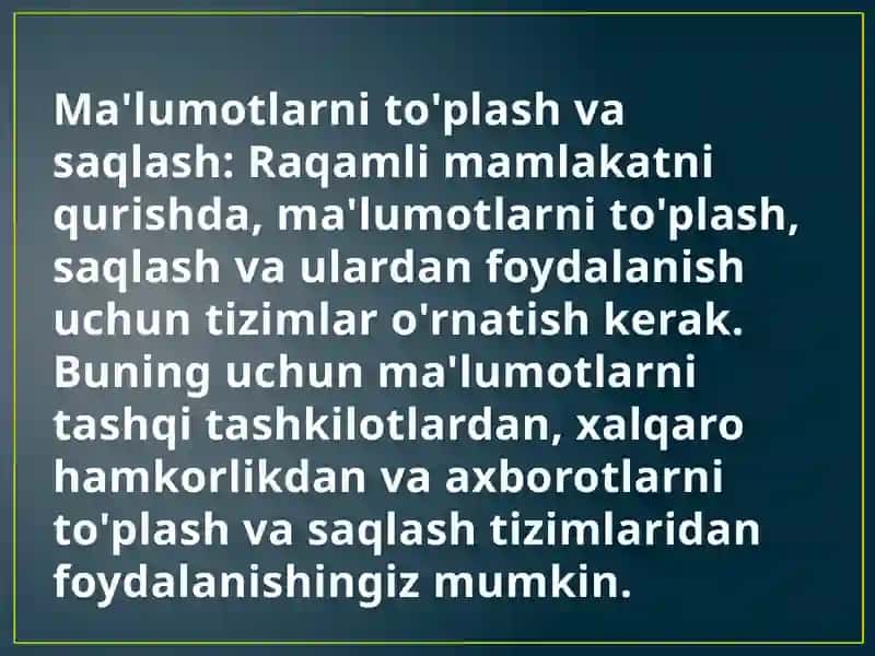 Raqamlimamlakatni qanday qurish mumkin 4