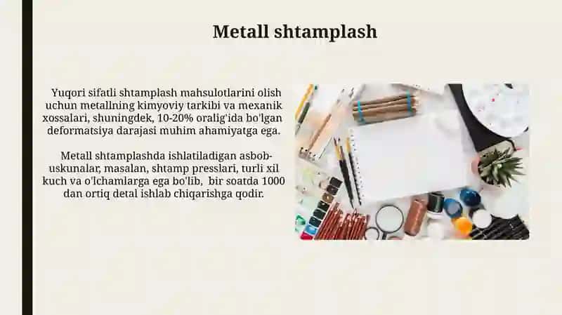 Materiallarni shtamplash 4