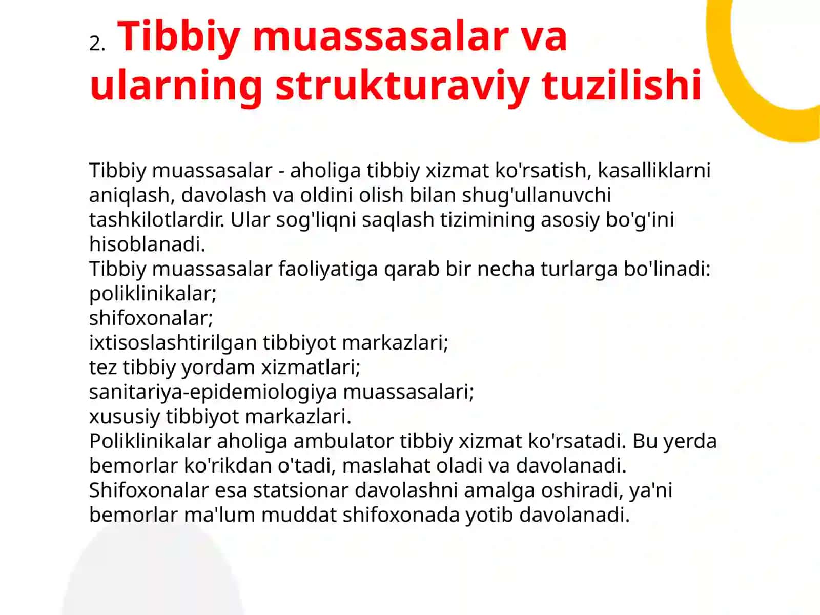 Jamoat salomatligi va sog'liqni saqlash tizimining mohiyati 4