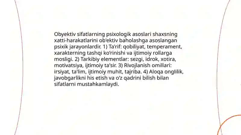 Obyektiv sifatlar taʼrif va tasnif 4