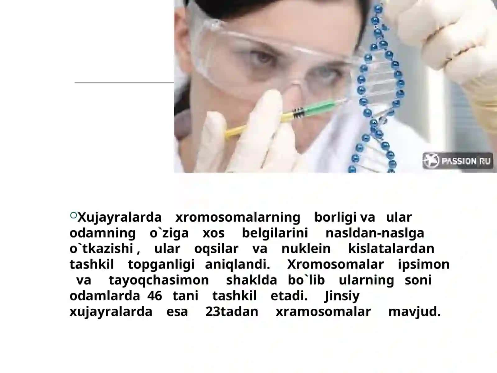 Irsiyat va irsiy kasalliklar 4