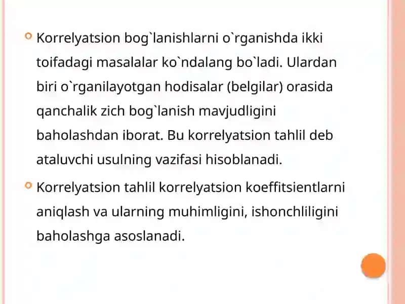 Regression va korrelyatsion tahlil 4