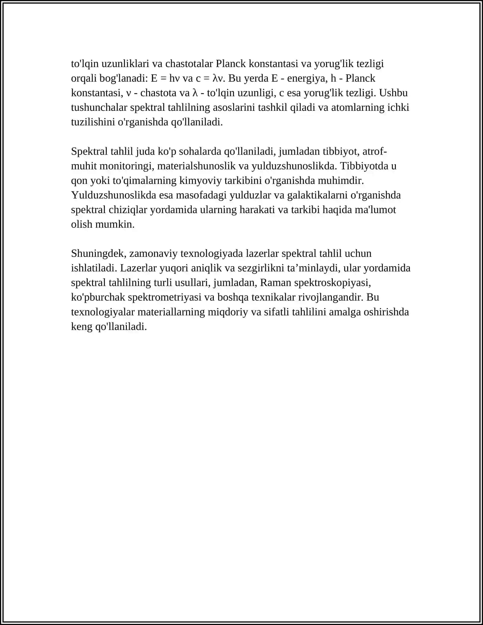 ELEMENT ATOMLARINING SPEKTRLARI. MOZLI QONUNI 4