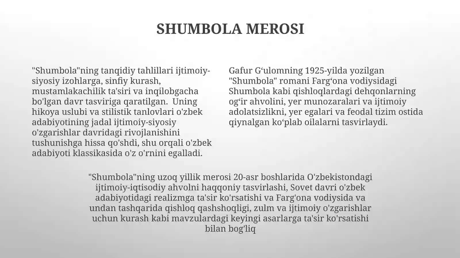Shumbola 4