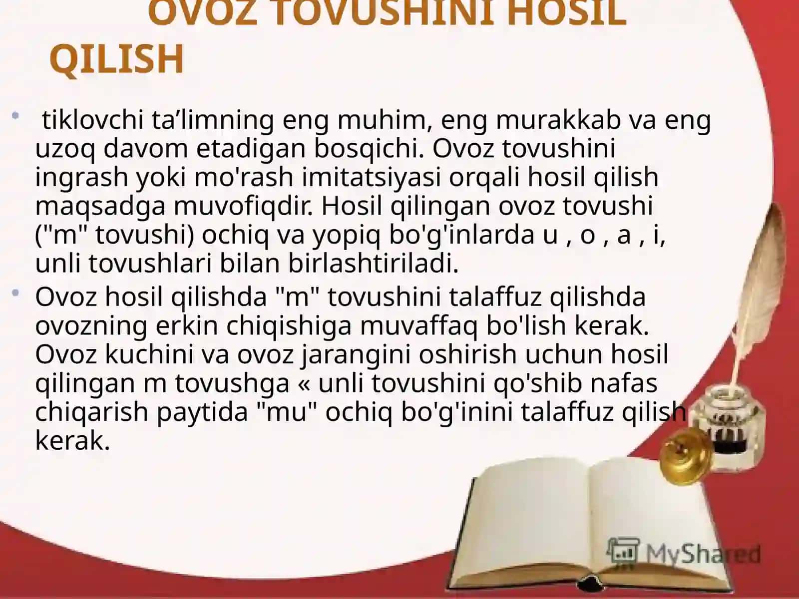 Ovoz Buzilishlarini Bartaraf Etishda Asosiy Bosqich 4