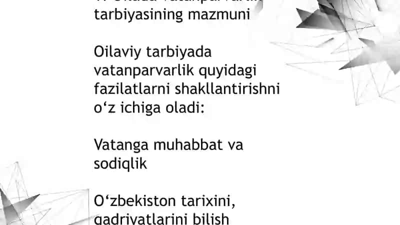 Oilada vatanparvarlik tarbiyasi 4