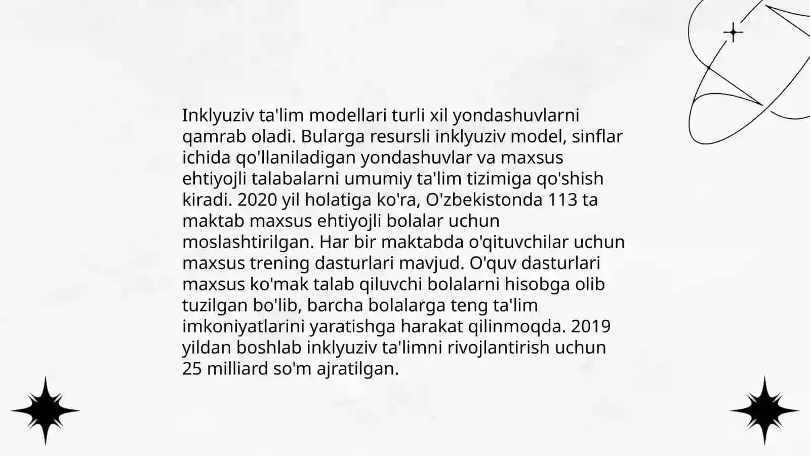 Inklyuziv ta'lim modellari: tahlili va xususiyatlari 4