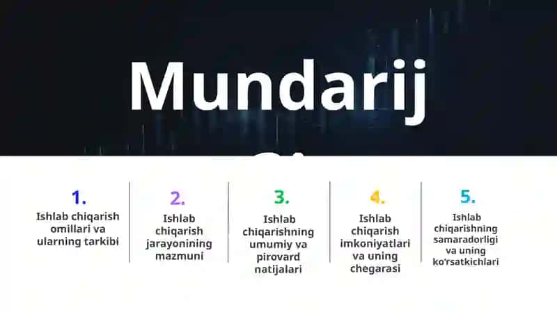 Ishlab chiqarish jarayoni va uning natijalari 4