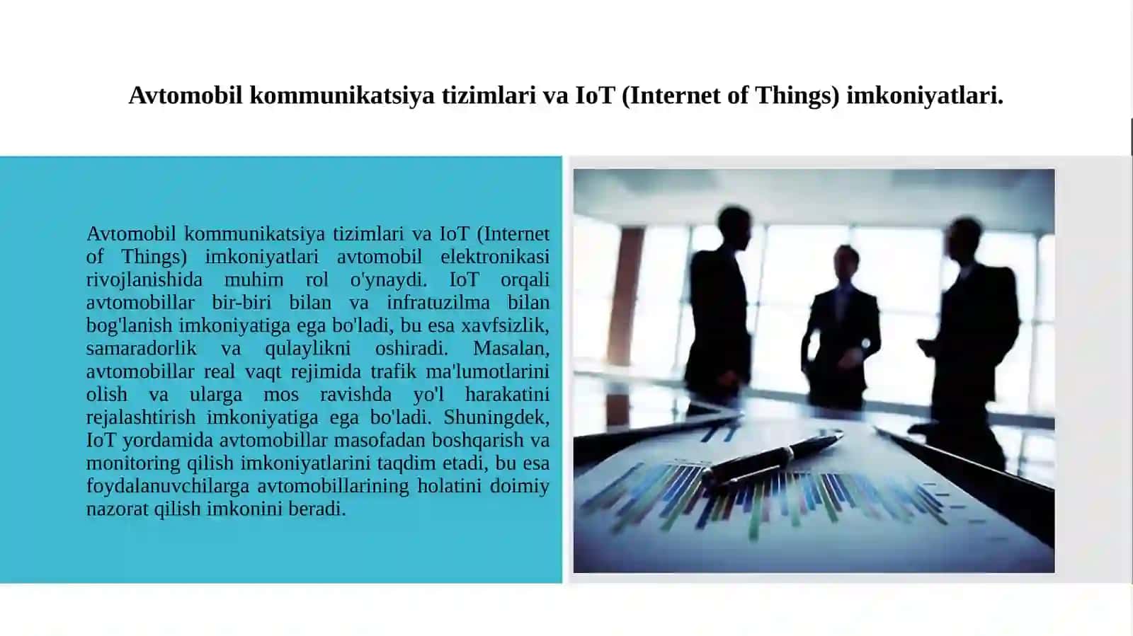 Avtomobil elektronikasi rivojlanish istiqbollari. 4