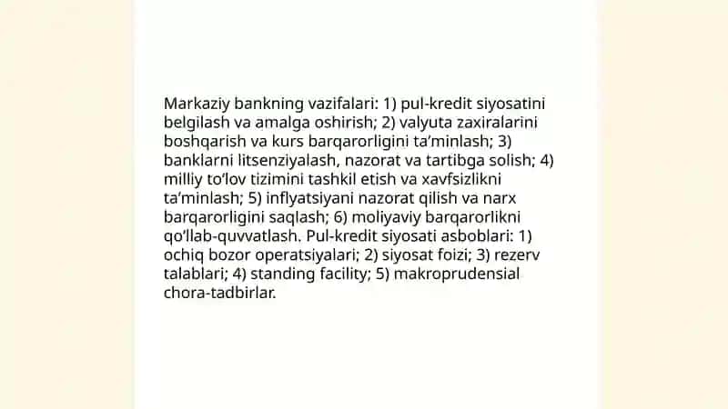 Moliya pul va bank tizimi 4