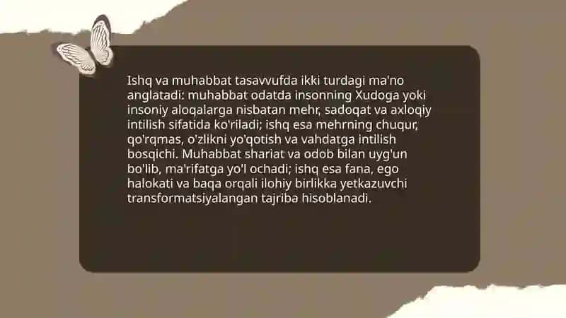 Tasavvufda muhabbat talqini 4
