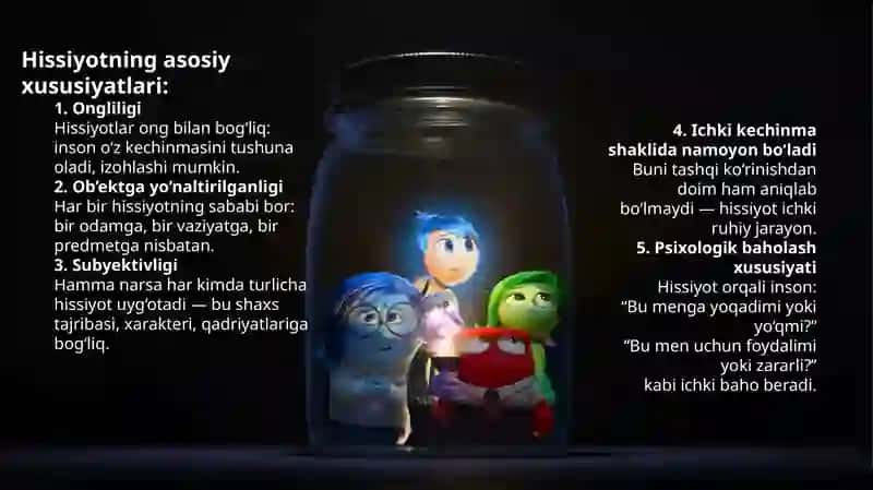 Shaxsning hissiyoti va emotsional jarayoni 4