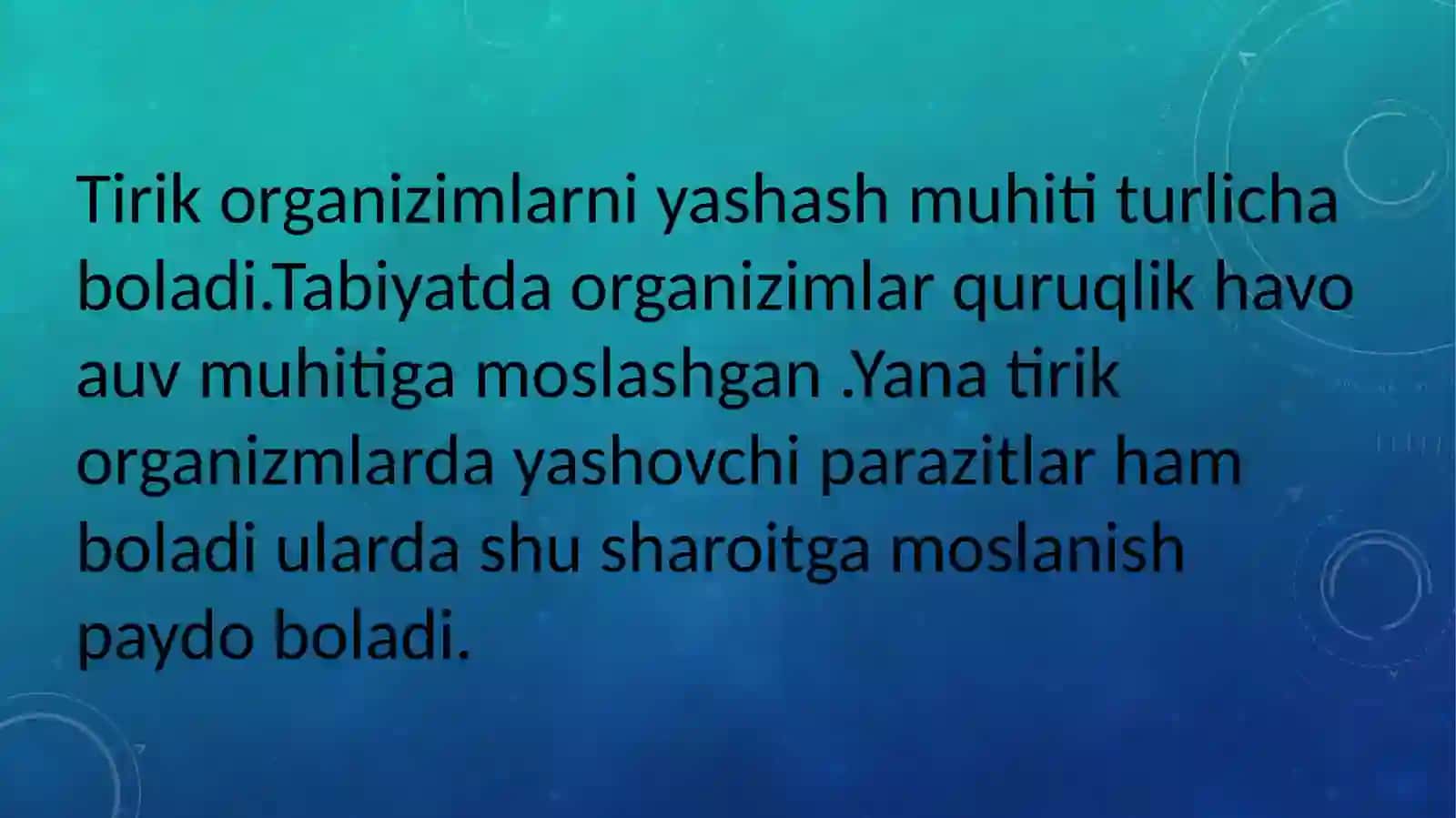 Tirik organizmalar 4