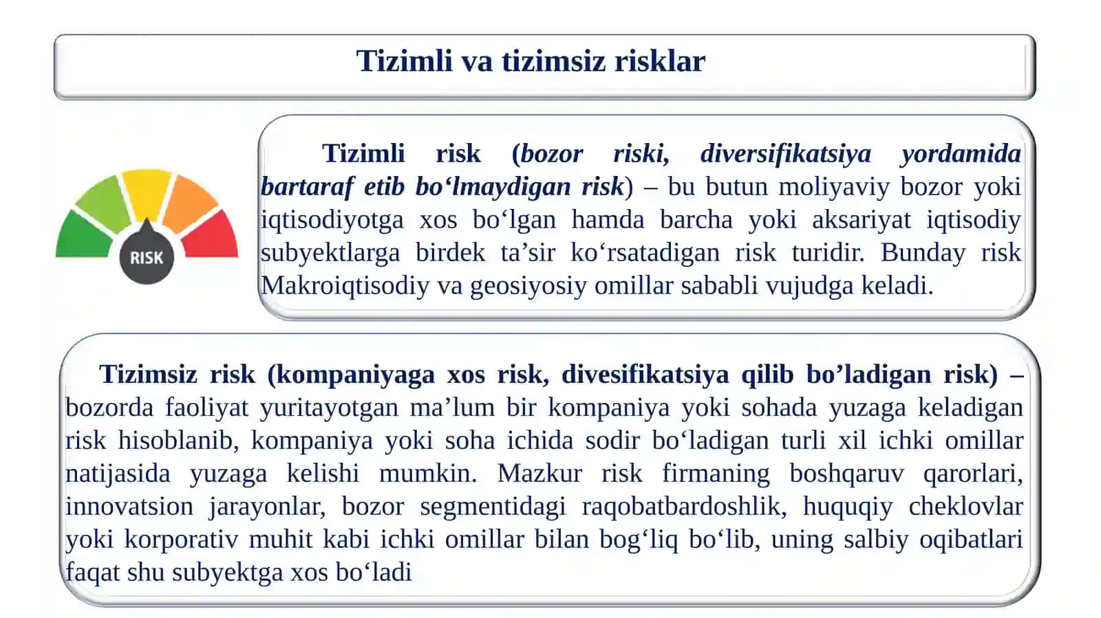 Risk va kutilayotgan daromadning mohiyati va hisoblanishi 4