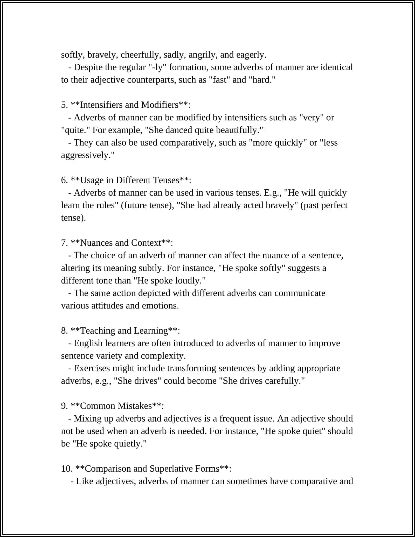 TYPES OF ADVERB 4