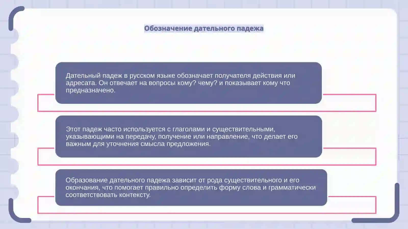 Дательный падеж 4