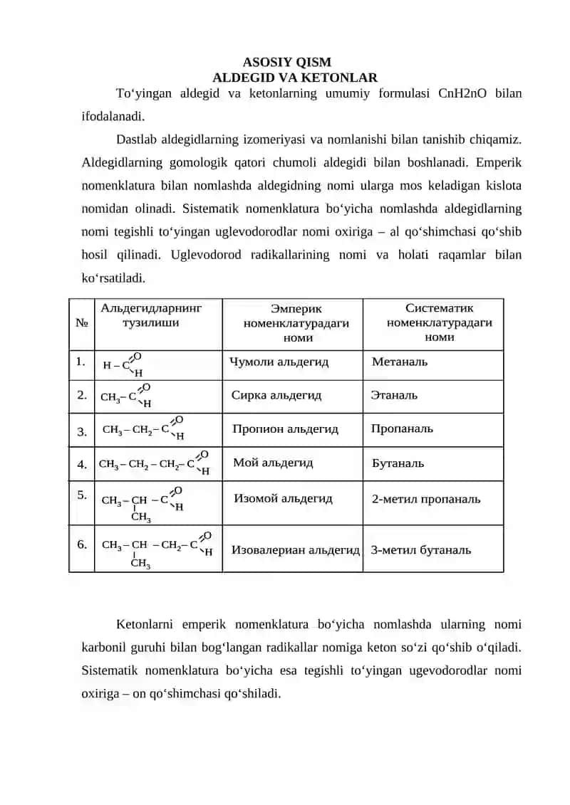 Aldegidlar va ketonlar 4