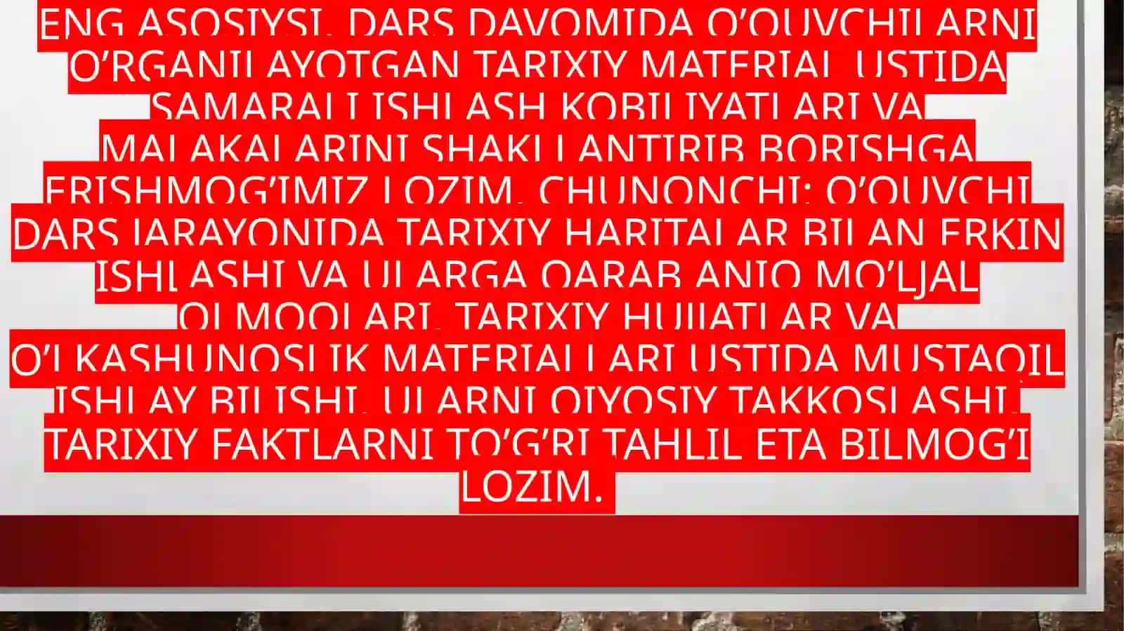 TARIX O’QITISHNING METODLARI VA ULARNING KLASSIFIKATSIYASI 4