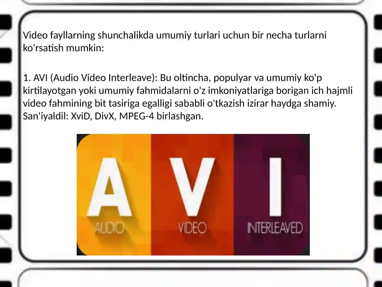 Videofayllar haqida 4