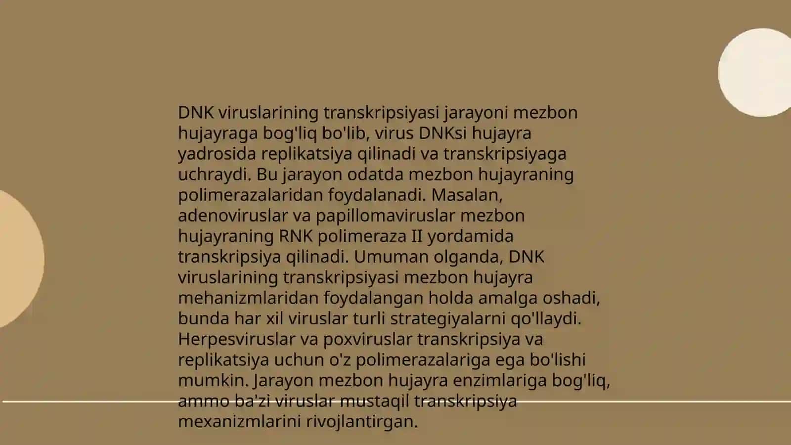 Virus genomlarining transkripsiyasi va replikatsiyasi 4
