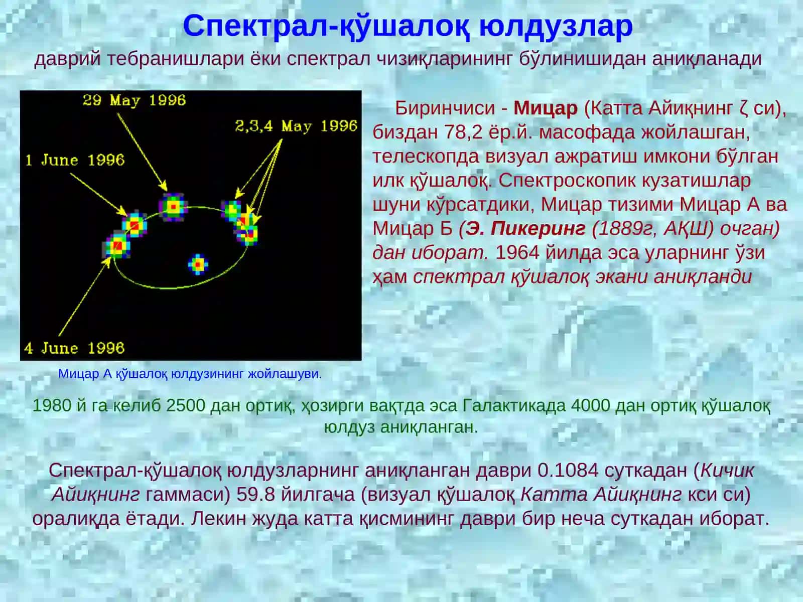 Оптик қўшалоқ юлдузлар 4