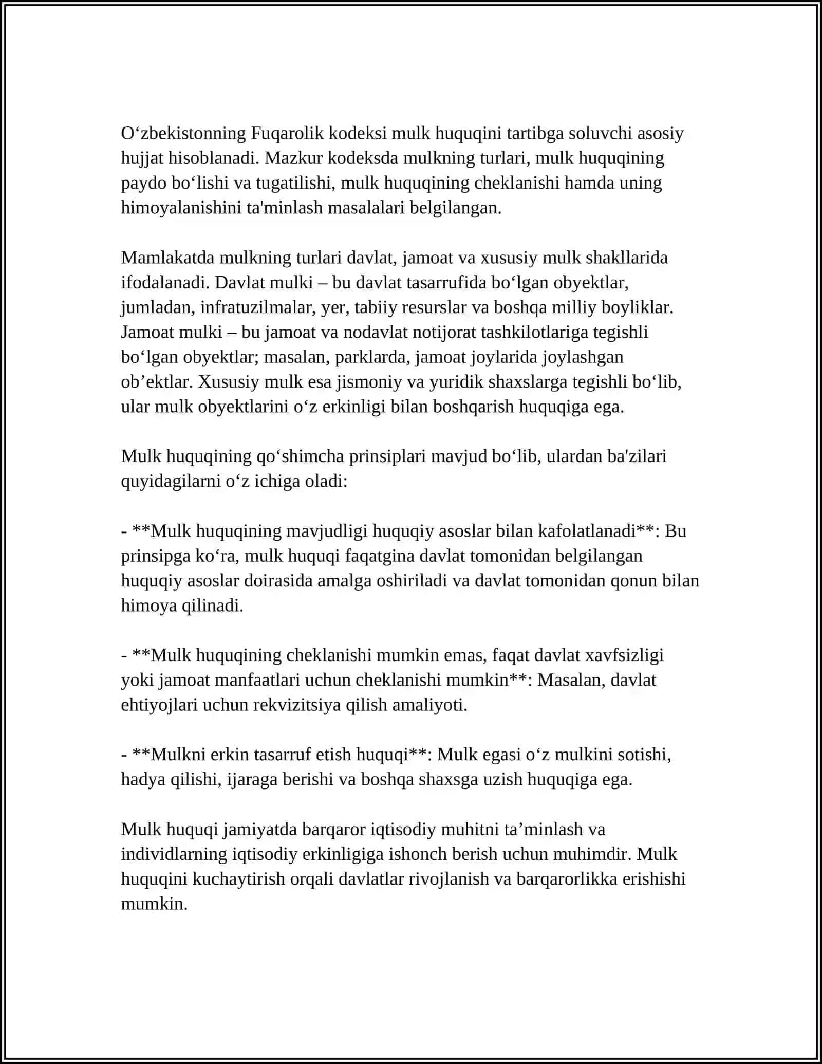 MULK HUQUQI 4