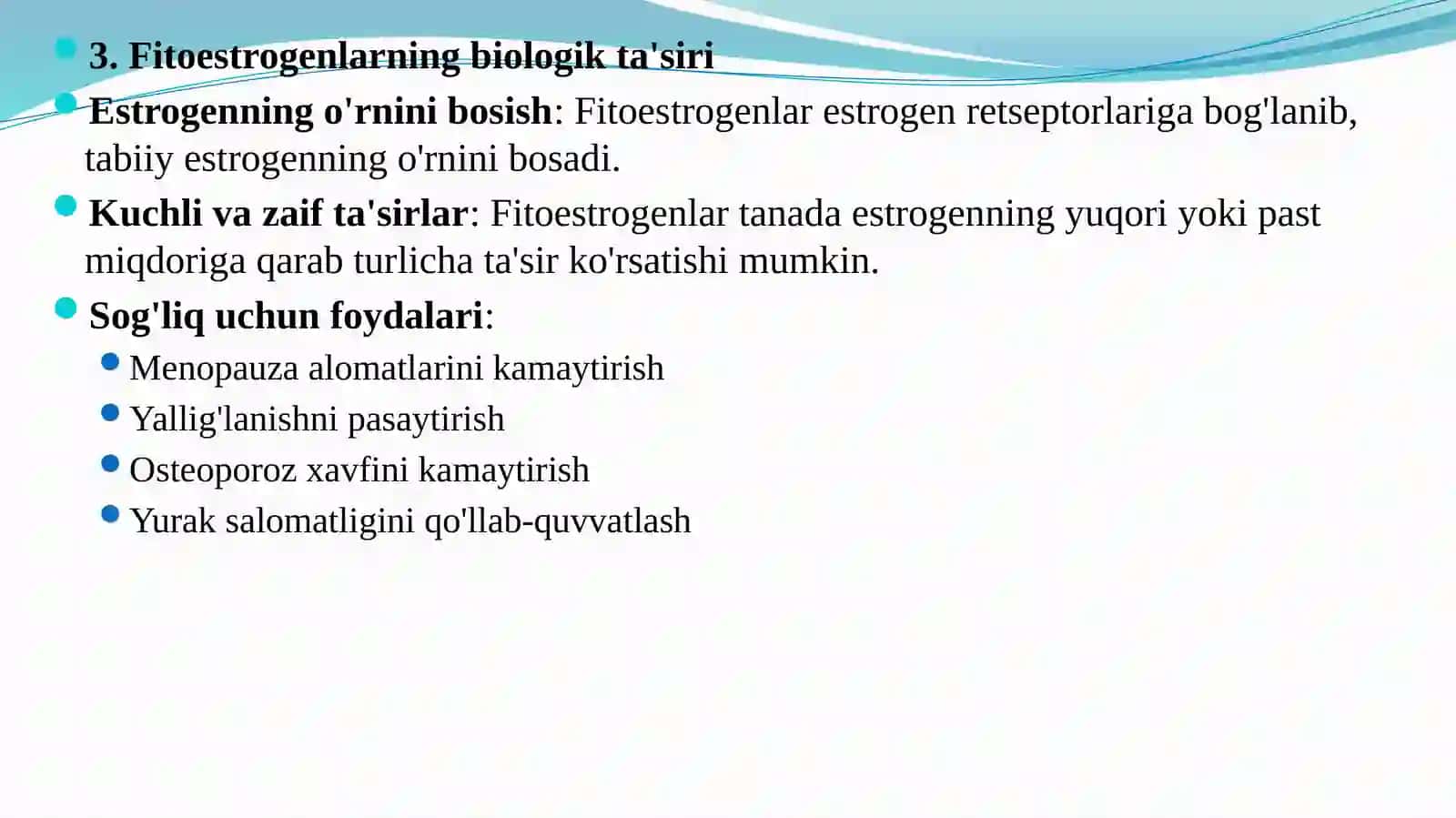 Fitoesterogenlar va ularning qo'llanilishi 4