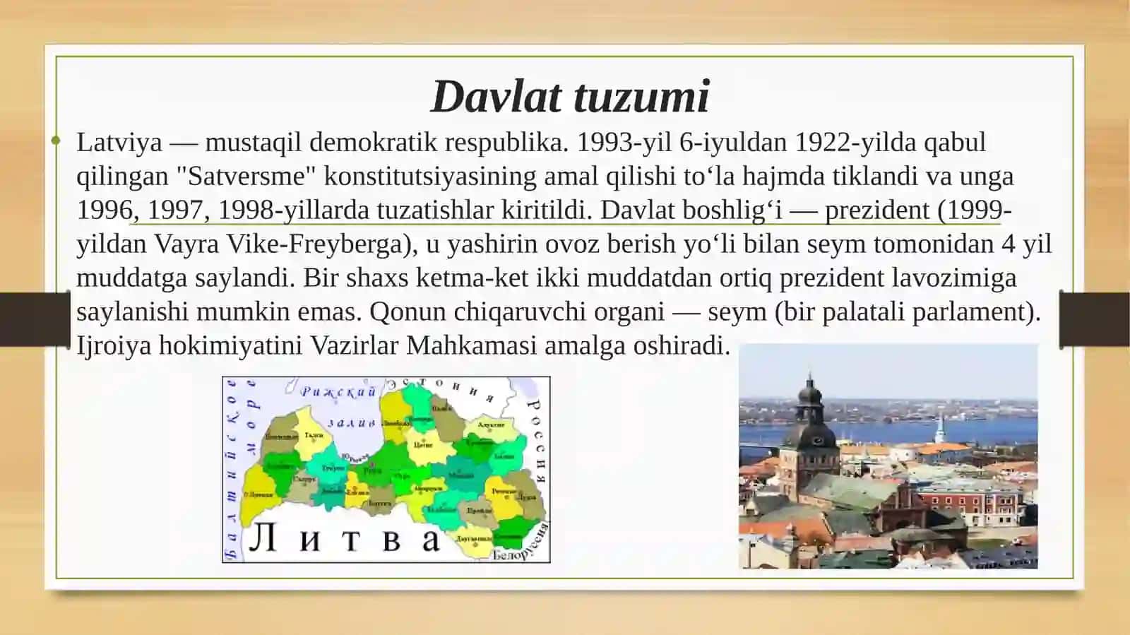 Latviya davlati va uning ijtimoiy siyosati 4