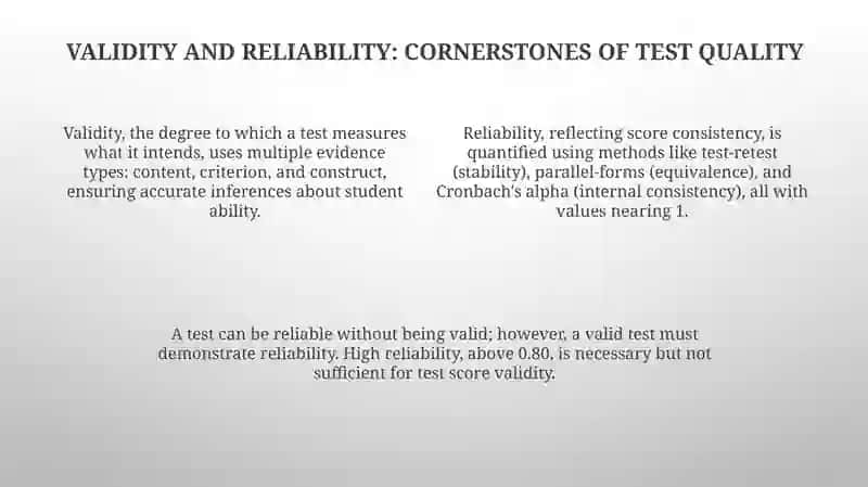 Applying principles to the evaluation of classroom test 4
