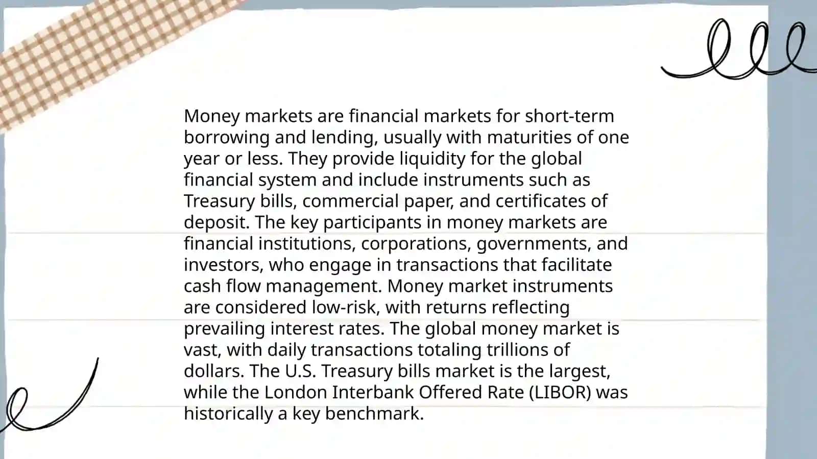 Money Market Instruments 4