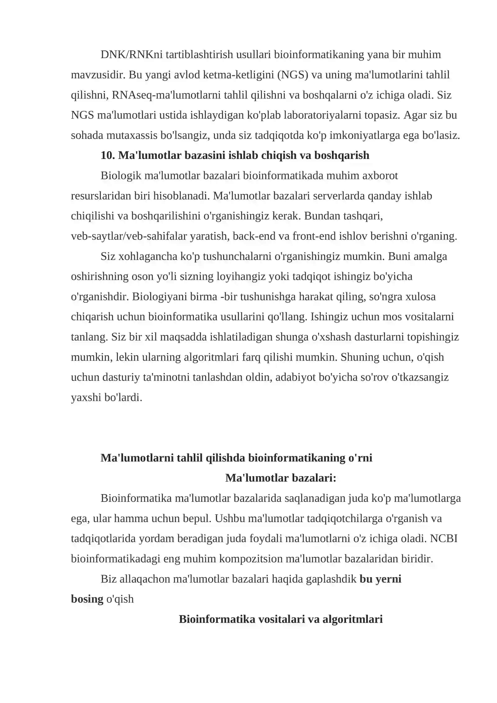 Bioinformatika Asoslari 4