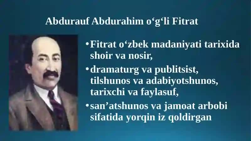 Abdurauf Fitratningadabiy tanqidiy qarashlari 4