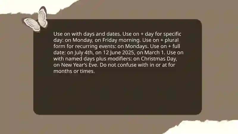 Preposition in,at,on 4